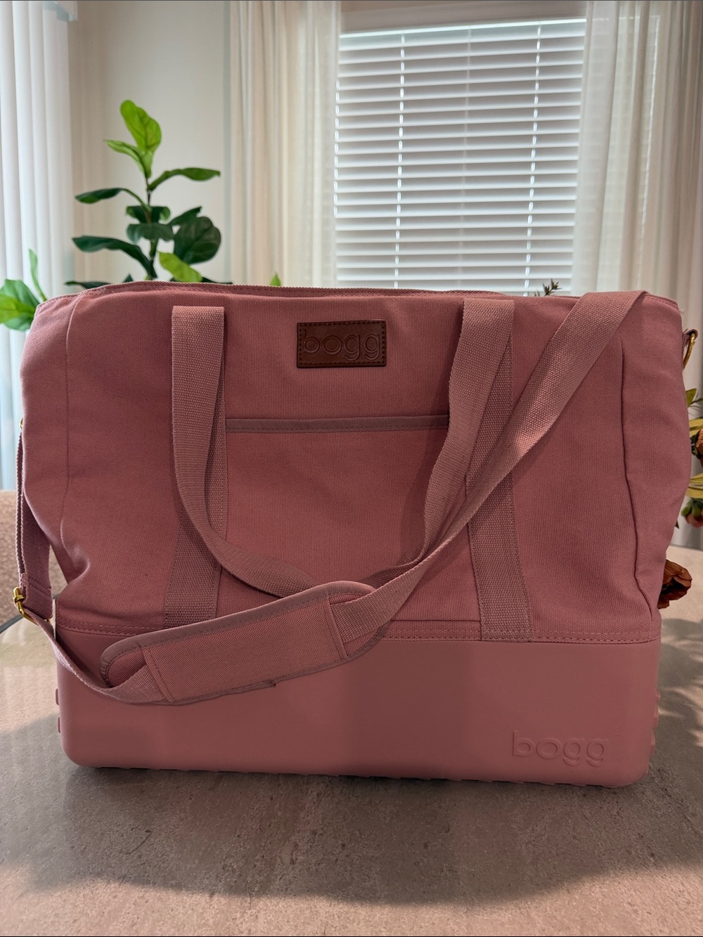 BOGG BOAT BAG Rose Pink Travel Tote with Adjustable Strap
